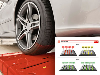 Quick Tread tire tread laser system by Hunter Engineering